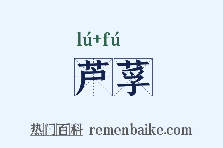 芦莩是什么意思的图片
